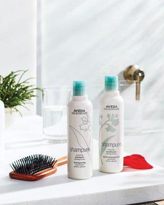 AVEDA shampure :: Aveda's beloved calming aroma with 25 pure flower and plant essences.