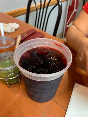 Aguas frescas de jamaica..