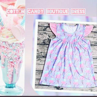 Cotton candy cute girls boutique outfit at Noah's Ark baby and childrens shop and cute cookies and milk boutique outfit! So cute