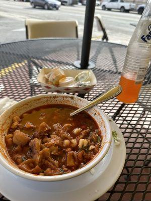 Menudo .... With everything..... fresh and good