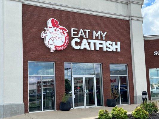 Business entrance in Siloam Springs, Arkansas.