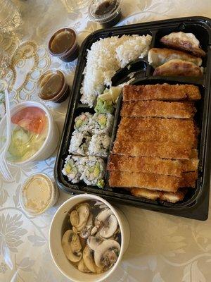 Katsu Bento Box Lunch Special Combo Platter