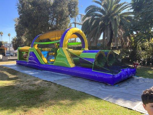 Size: 12 X 40 
Obstacle Course Bouncer