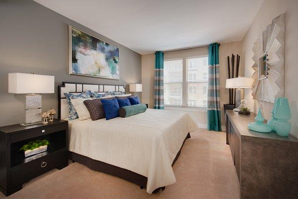 Homes feature spacious, bright bedrooms