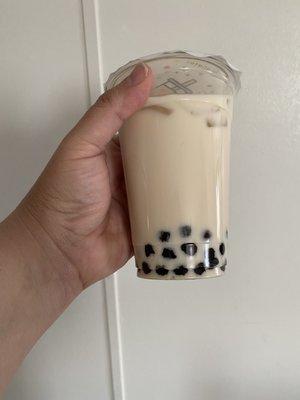 Black Sugar Milk Tea with Boba