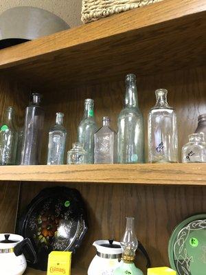 Old bottles and cans.