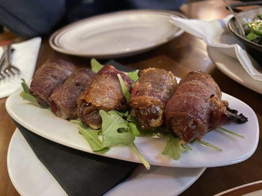 Bacon wrapped dates