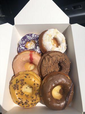 Assortment of mochi donuts