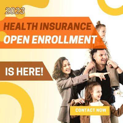 The open enrollment for 2023 health insurance in California 
is here! 
Contact KCAL Insurance assistance now!  https://bit.ly/3VBsBfO