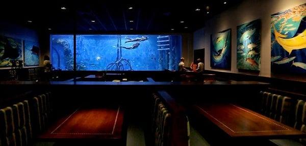 Our beautiful & fully-immersive dining room at RumFish Grill.