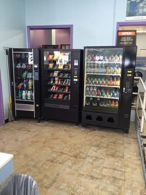 Vending machine (drinks,snacks,soap)