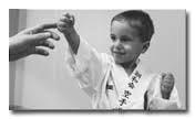 Children start at 2yr of age with Harmony By Karate.  It is critical to start them young as confidence is essential.