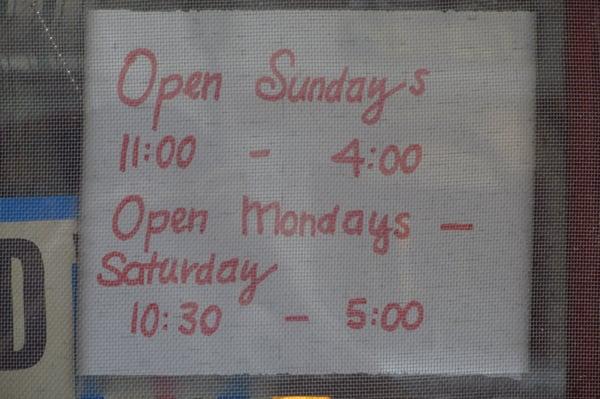 Store hours