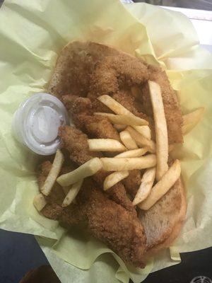 Hand Breaded Chicken Fingers W/FF Toast Ranch