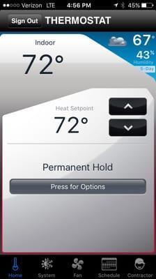 So excited about the thermostat app!!