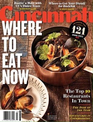 Cincinnati magazine .. Gives you great ideas of where to eat in Cincy..