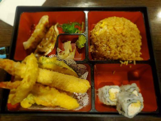 Shrimp and Vegetable Tempura Bento Box