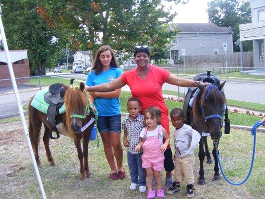 Our Director, Karen Harris, enjoyed the petting zoo too!