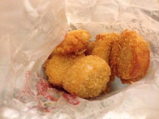 Fried Scallops. Nicely fried and good flavor. I will order these again and look forward to trying the crab sticks