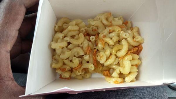 Red hot ripplet white box macaroni and cheese