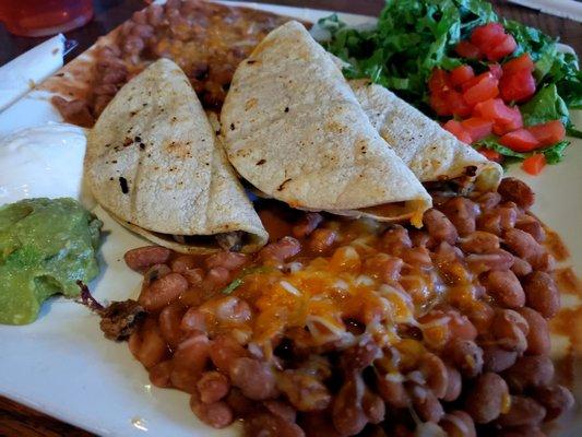 Brisket taco plate