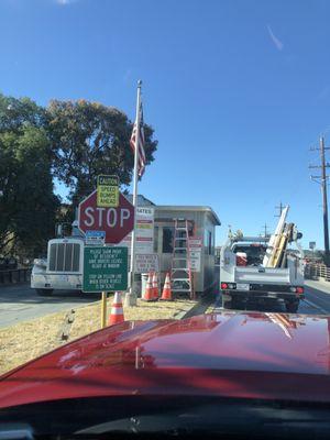 In line at the dump