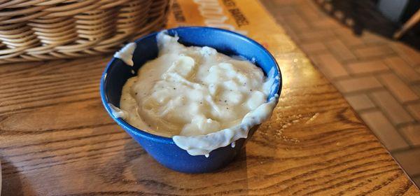 Gravy for my biscuits. There is not a lot of quality control going on in the kitchebln.