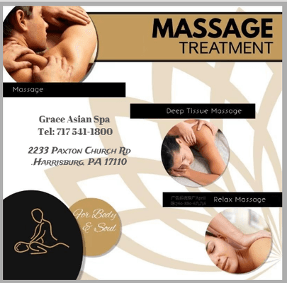 Our traditional full body massage in Harrisburg, PA
includes a combination of different massage therapies like 
Swedish Massa...