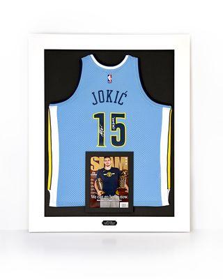 Signed Jokic Jersey, Creative Matting design