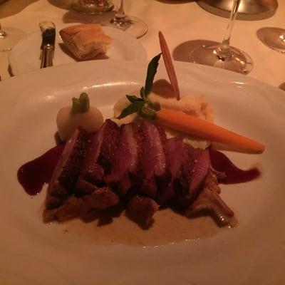 Magnificent rare duck breast.