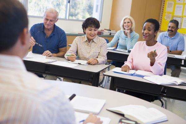 Students in a class