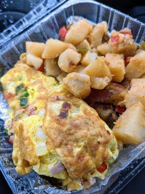 Western omelette w/home fries