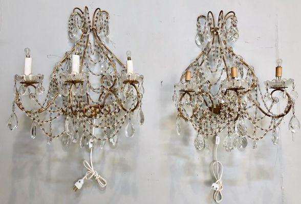 Pair of Hollywood Regency Style Sconces