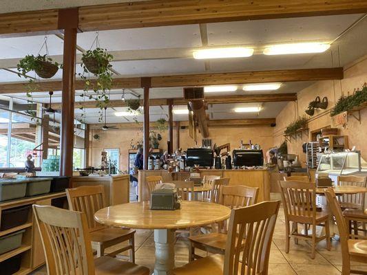 Inside the Lighthouse Center dining area.