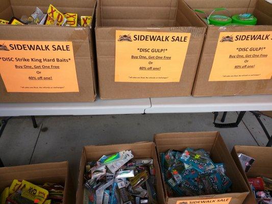 Side walk sale