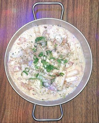 Shrimp Bacon Cream Topokki