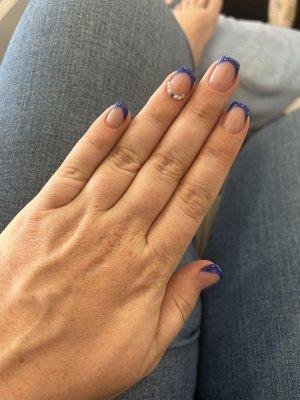 Blue nails