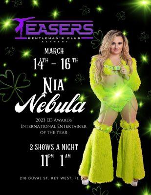 Feature entertainer Nia nebula !!!