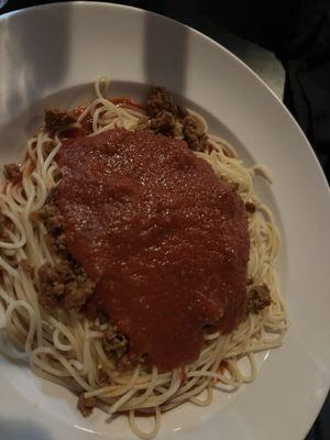 Spaghetti & meat sauce