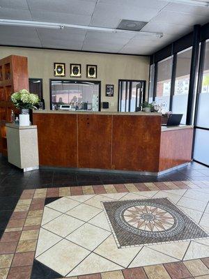 Entrance and main check in/out desk