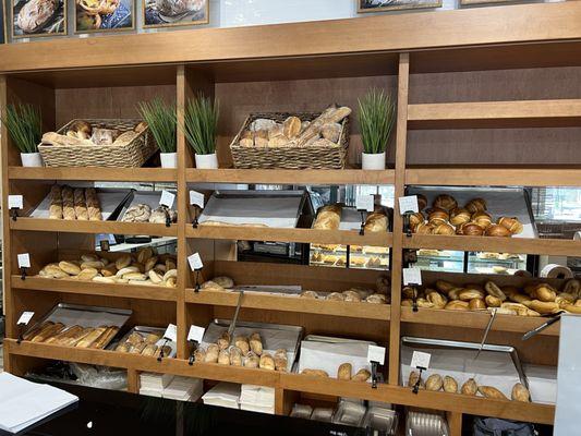 Wide selection of fresh breads