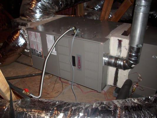 New installation of a furnace