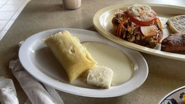 Tamal de Elote con Crema