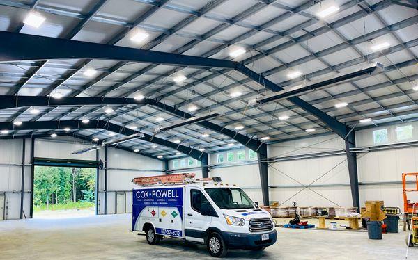 Lighting upgrade in commercial warehouse