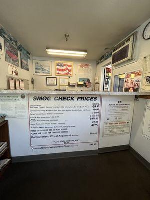 Smog check prices