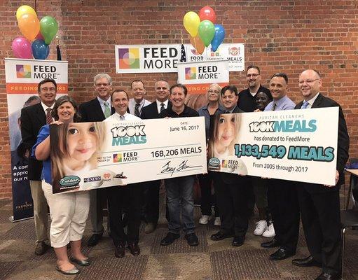 A new milestone for 2017! Over 1.1 million meals have been donated to our 100K Meals for Feedmore campaign since 2005!