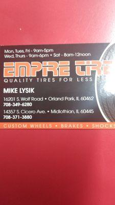 Empire Tire and Battery Co