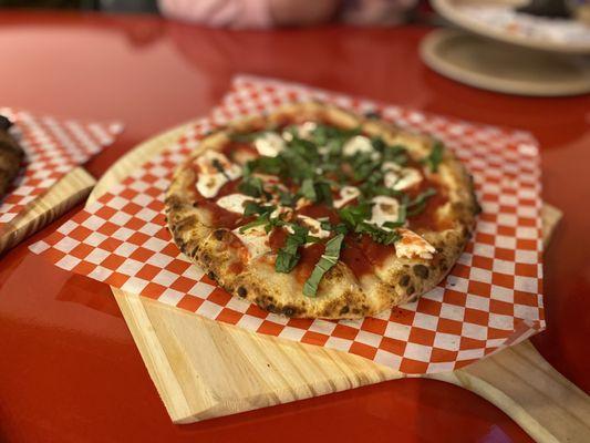 Fantastic Margarita Pizza! Love the fresh mozzarella and Basil!