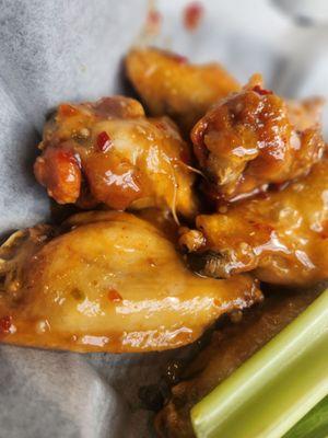 Thai garlic wings