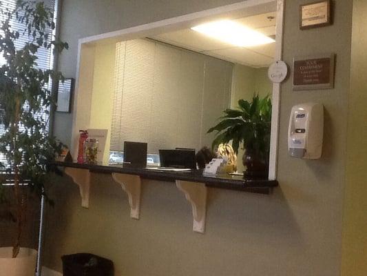 Reception desk